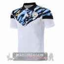 Manchester City II Blu Bianco Maglia POLO 2020-21