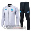 Set Completo Lunga Zip Giacca Bambino Napoli 2025 2026 Bianco Nero
