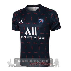 Paris Saint Germain Formazione Maglia Calcio 2021-22 blu navy rosso