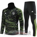 Manchester United Insieme Completo Verde Nero Giacca 2022-23