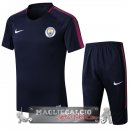 Manchester City Formazione Set Completo Maglia Calcio EURO 2017-18 Blu Navy