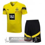Borussia Dortmund Formazione Set Completo Maglia Calcio 2022-2023 Giallo I Nero
