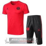 Paris Saint Germain Formazione Set Completo Maglia Calcio 2018-19 Rosso Nero