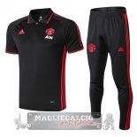 Manchester United Nero Rosso Maglia Set Completo POLO 2019-20