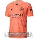 Thailandia Portiere Maglia Manchester City 2024 2025 Arancione
