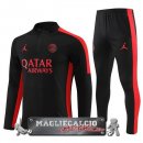 Paris Saint Germain Insieme Completo Rosso II Nero Felpa Da Allenamento 2023-24