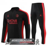 Paris Saint Germain Insieme Completo Rosso II Nero Felpa Da Allenamento 2023-24