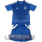 Portiere Maglia Calcio Set Completo Bambino Leeds United 2025 2026 Blu