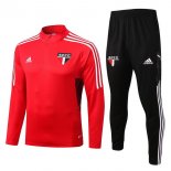 Sao Paulo Insieme Completo Rosso I Nero Felpa Da Allenamento 2022-23