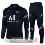 Paris Saint Germain Insieme Completo blu navy I rosso Giacca 2021-22 Paris Saint Germain Insieme Completo blu navy I rosso Giacca 2021-22