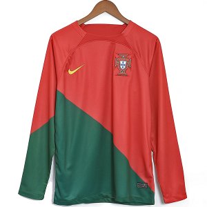 Tailandia Home Manica lunga Maglia Calcio Portogallo Coppa del mondo 2022