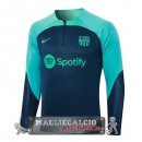 Felpa Da Allenamento Barcelona 2023-24 Blu Navy I Verde