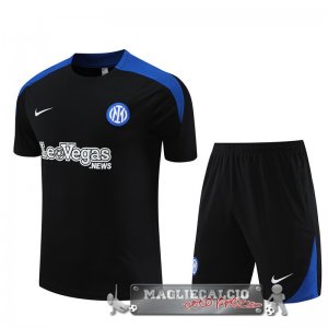 Formazione Set Completo Bambino Inter Milan 2023-24 Nero Blu