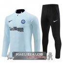 Inter Milan Insieme Completo Verde Blu Bambino Giacca 2023-24 Blu Luce Nero