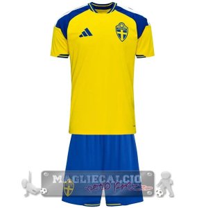 Svezia Set Completo Bambino Maglia Calcio Home 2026