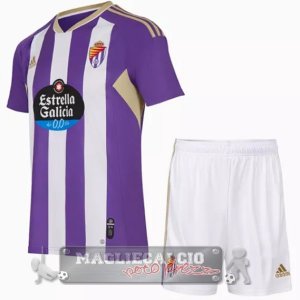 Real Valladolid Set Completo Bambino Maglia Calcio Home 2022-23