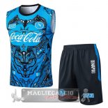 Formazione Senza Maniche Set Completo Napoli 2025 2026 Blu Nero Formazione Senza Maniche Set Completo Napoli 2025 2026 Blu Nero