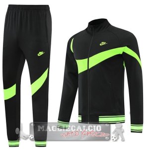 Nike Set Completo Nero Rosso Giacca Lunga Zip 2022-23