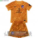 Portiere Set Completo Bambino Atlético Madrid 2024 2025 Arancione