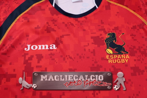 Home Rugby Maglia Calcio Espana EURO 2017