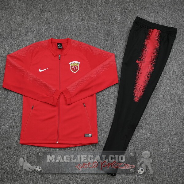 SIPG Insieme Completo Rosso Nero Giacca 2019-20