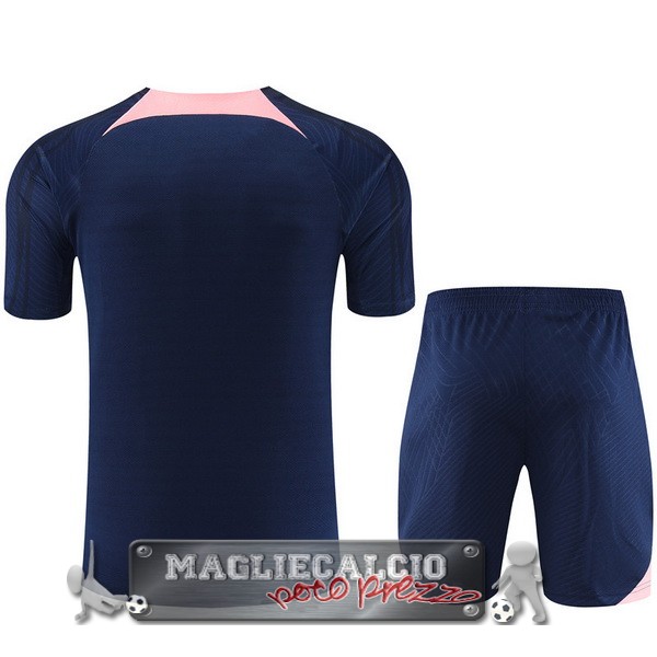 Formazione Set Completo Bambino Atlético Madrid 2023-24 Blu Navy Rosa