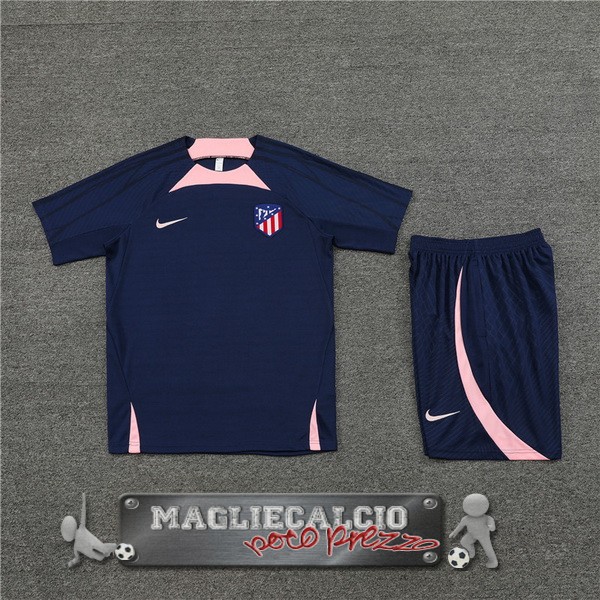Formazione Set Completo Bambino Atlético Madrid 2023-24 Blu Navy Rosa