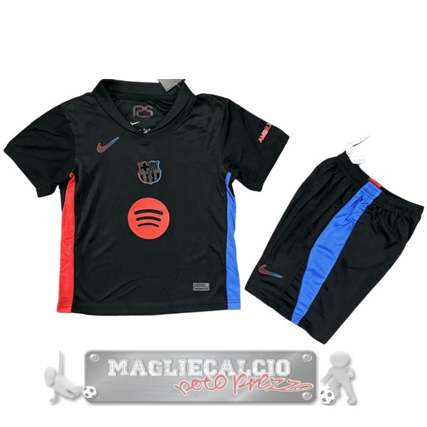 Away Conjunto De Bambino Barcelona 2024 2025 I Nero