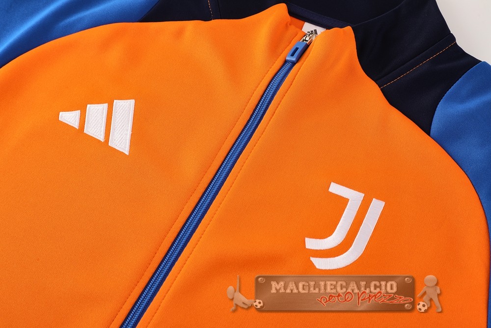 Set Completo Set Completo Lunga Zip Giacca Juventus 2024 2025 Arancione Blu