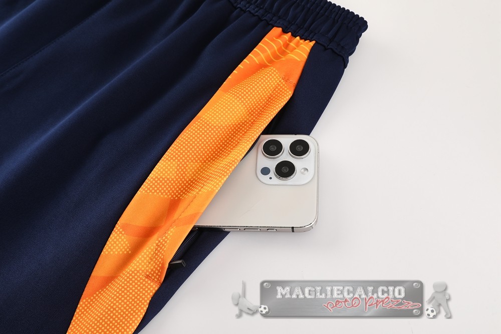 Set Completo Set Completo Lunga Zip Giacca Juventus 2024 2025 Arancione Blu