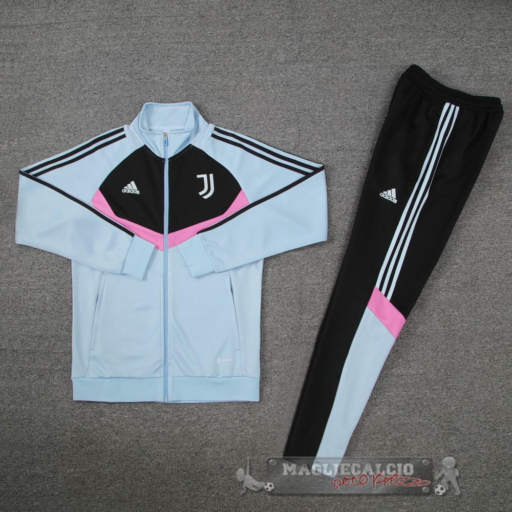 Set Completo Set Completo Lunga Zip Giacca Juventus 2024 2025 Grigio Rosa
