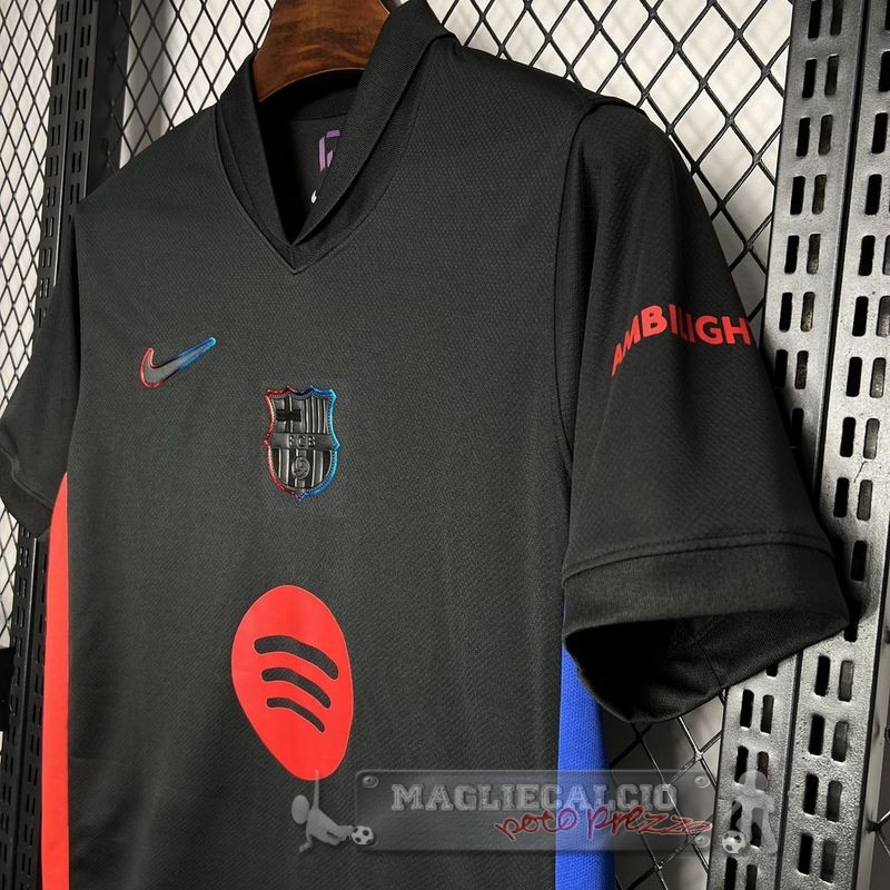 Thailandia Away Maglia Barcelona 2024 2025 Nero I Rosso