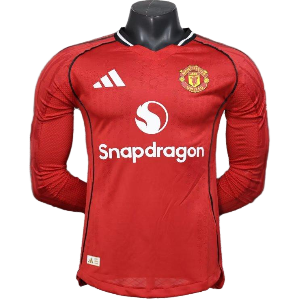 Home Giocatori Manica lunga Manchester United 2025 2026 Home Giocatori Manica lunga Manchester United 2025 2026