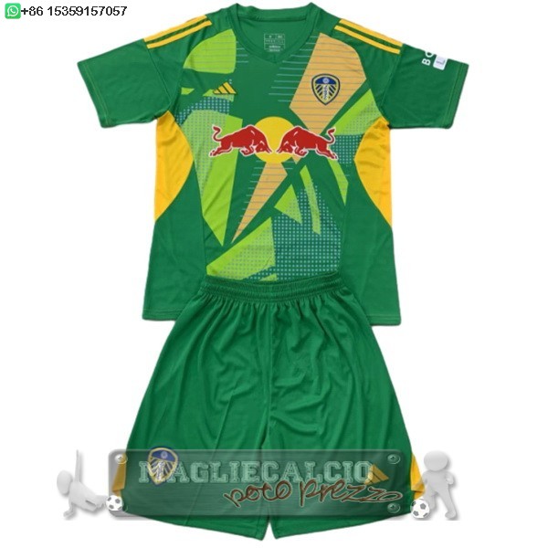 Portiere Maglia Calcio Set Completo Uomo Leeds United 2024 2025
