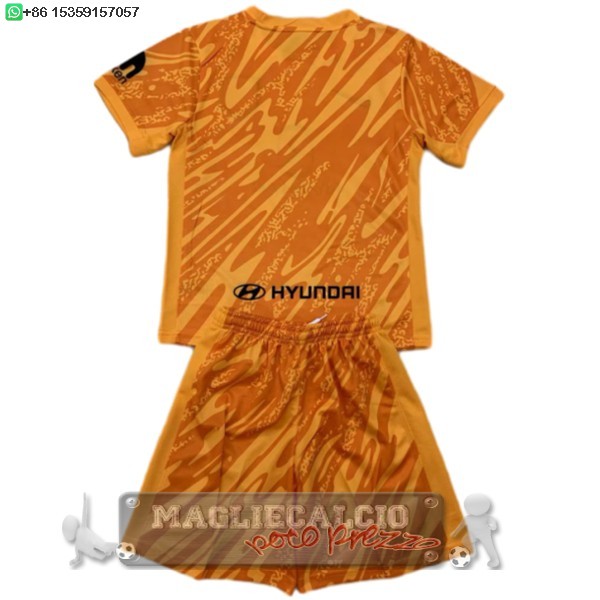 Portiere Set Completo Bambino Atlético Madrid 2024 2025 Arancione