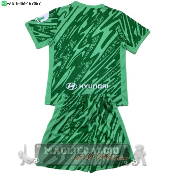 Portiere Set Completo Bambino Atlético Madrid 2024 2025 Verde