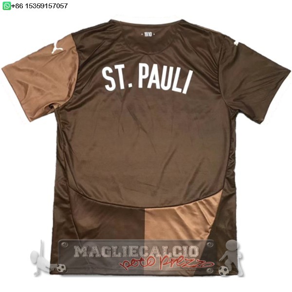 Thailandia Home Maglia Calcio St. Pauli 2024 2025 Marrone